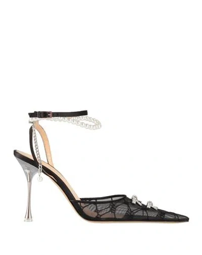 Mach&mach Mach & Mach Woman Pumps Black Size 7 Textile Fibers