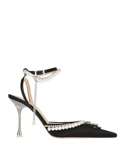 Mach&mach Mach & Mach Woman Pumps Black Size 8 Textile Fibers
