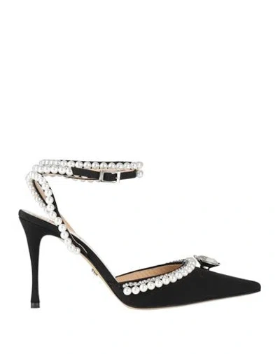 Mach&mach Mach & Mach Woman Pumps Black Size 8 Textile Fibers