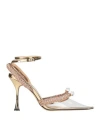 Mach&mach Mach & Mach Woman Pumps Gold Size 8 Leather, Pvc - Polyvinyl Chloride In Gold