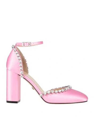Mach&mach Mach & Mach Woman Pumps Pink Size 8 Textile Fibers