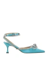 Mach&mach Double Bow Pumps In Blue