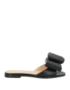 Mach&mach Bow-detail Leather Sandals In Black