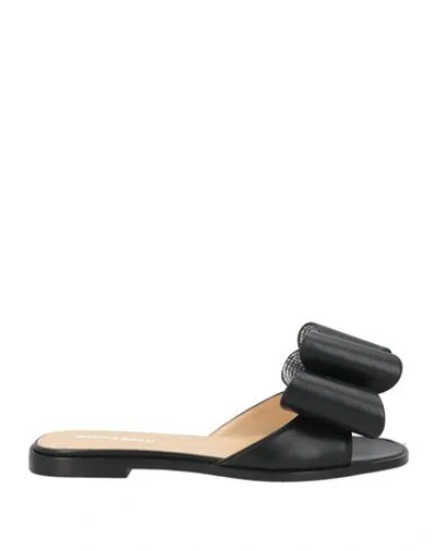 Mach&mach Bow-detail Leather Sandals In Black