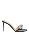 Mach&mach Double-bow Patent-leather Mules In Black