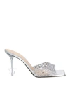 Mach&mach Women's Pvc Mules In Silver