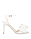 Mach&mach Mach & Mach Woman Sandals White Size 8 Textile Fibers In White