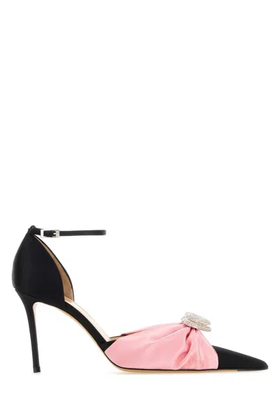 Mach&mach Women Black Satin Pumps