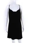 Mach&mach Black Viscose Mini Dress In Black