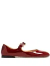 Mach&mach Petit Coeur Ballerina Shoes In Red