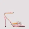 Mach&mach Crystal-bow Pointed-toe Pumps In Pink
