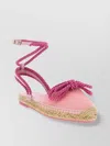 Mach&mach Bow Detail Fabric Espadrilles Rope