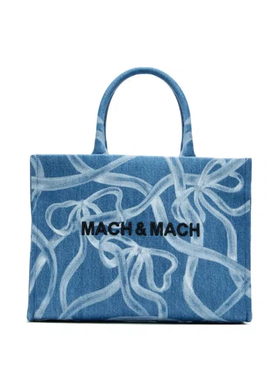 Mach&mach Rivera Tote Bag In Blue