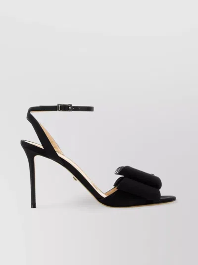Mach&mach Black Satin Le Cadeau Sandals