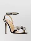 Mach&mach Black Double Bow 110 Heeled Sandals