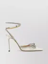 Mach&mach Satin Stiletto Heel Pointed Toe Pumps