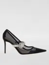 Mach&mach Lotus 95 Crystal Embellished Mesh Pumps In Black