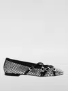 Mach&mach Crystal Net Square Toe Ballerinas With Straps 10mm By Mach In Black