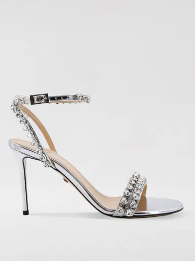 Mach & Mach Heeled Sandals  Woman Color Silver