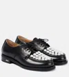 Mach&mach Mach & Mach Moccasin Flat Shoes With Pearl Embellishment In Black