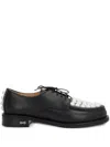 Mach&mach Sirene Lace-up Shoes In Black & White