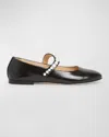 Mach&mach Mach & Mach Flats In Black