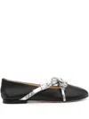 Mach&mach Stud-embellished Ballet Flats In Black