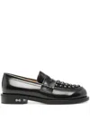 Mach&mach Stud-embellished Loafers In Black