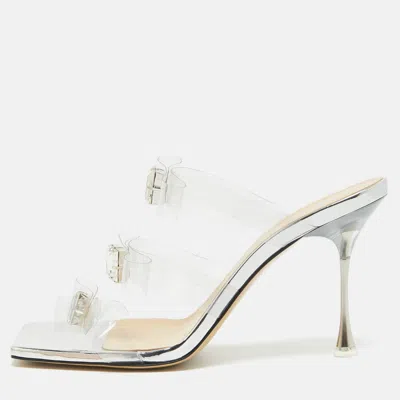 Pre-owned Mach&mach Transparent Pvc Slide Sandals Size 38