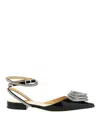 Mach&mach Mach E Mach Triple Heart Ballet Flats In Black