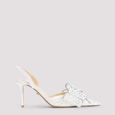 Mach&mach White Slingback Heels