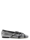 Mach&mach Crystal Net Square Toe Ballerinas With Straps 10mm By Mach In Black