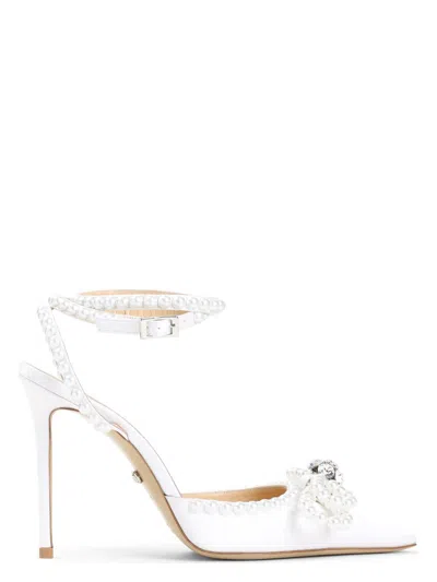 MACH&MACH WOMEN'S DOUBLE BOW PEARL PUMPS