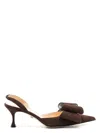Mach&mach Le Cadeau Bow Slingback Pumps In Brown