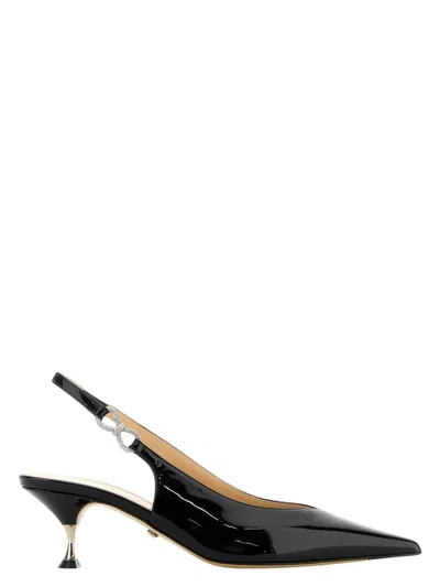Mach&mach Women's Leather Crystal Bow Pumps