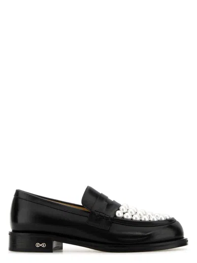 MACH&MACH WOMEN'S LEATHER SIRENE LOAFERS