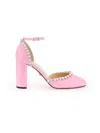 Mach&mach Mach E Mach Audrey Pumps With Crystals In Pink