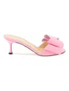 Mach&mach Mach E Mach Le Cadeau Mules With Double Bow In Pink