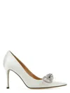 Mach&mach Women White Satin Pumps
