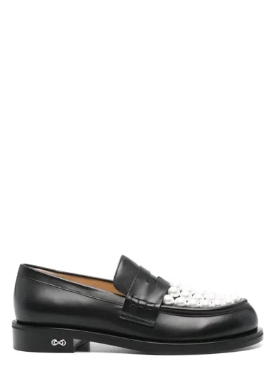 MACH&MACH WOMEN'S SIRENE BICOLOUR PEARL LOAFERS