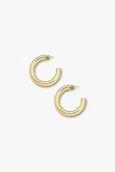 Machete 1" Perfect Hoops In Gold, Women's At Urban Outfitters
