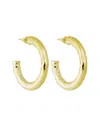 Machete 1" Wavelet Hoops In Gold In Silver