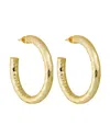 Machete 1.5" Wavelet Hoops In Gold In Silver