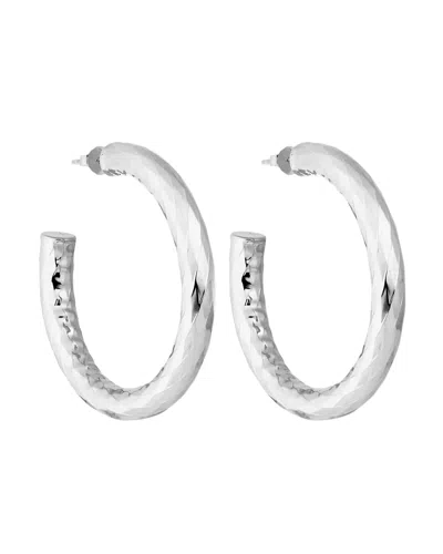 Machete 1.5" Wavelet Hoops In Silver