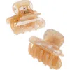 Machete 2-pack Heirloom Claw Clips In Peach Shell