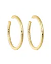 Machete 2" Wavelet Hoops In Gold In Gold