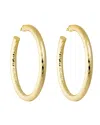 Machete 2.5" Wavelet Hoops In Gold In Silver