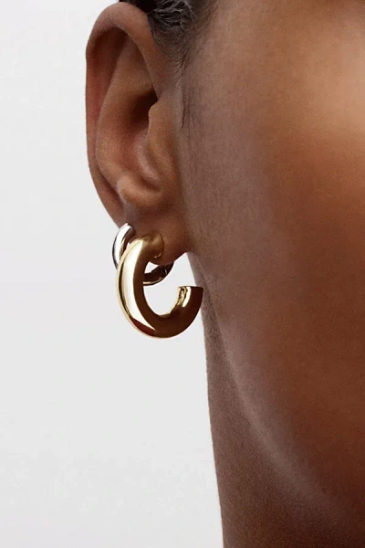 Machete .75" Perfect Hoops In Gold, Women's At Urban Outfitters