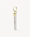Machete Bar Keychain In Marble - Gold In Grey