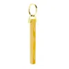 Machete Bar Keychain In Marble - Gold In Multi
